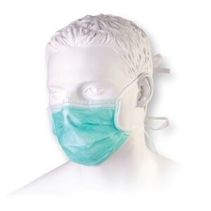Mască chirurgicală cu pantaloni verzi 50pcs tip II medical, cu trei straturi